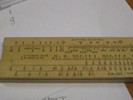 Photo of one of the slide rules close up.
