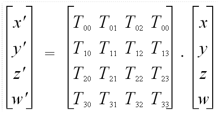 A Transform3D object as a 4x4 double-precision matrix.