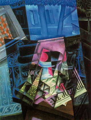 A cubist painting.