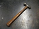 Photo of a ball-peen hammer.