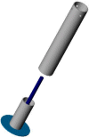 CAD model of the Screw Activated Bed Lifter/Loft.