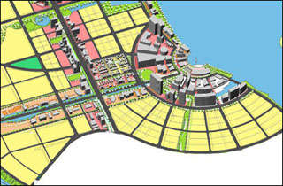 Plan for a new civic center in Gaoming, China.
