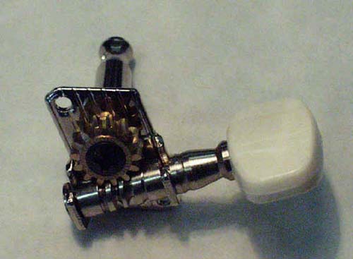 Close up of tuning knob.