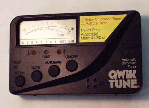 Electronic instrument tuner.