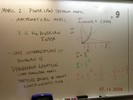 Notes on a whilteboard explain power law spectrum model.